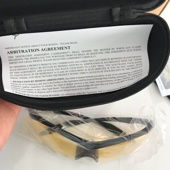 BELL + HOWELL PROTECTIVE TAC GLASSES NWT Yellow Black - Picture 6 of 6